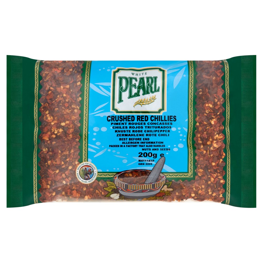 White Pearl Crushed Red Chillies 200g-Food