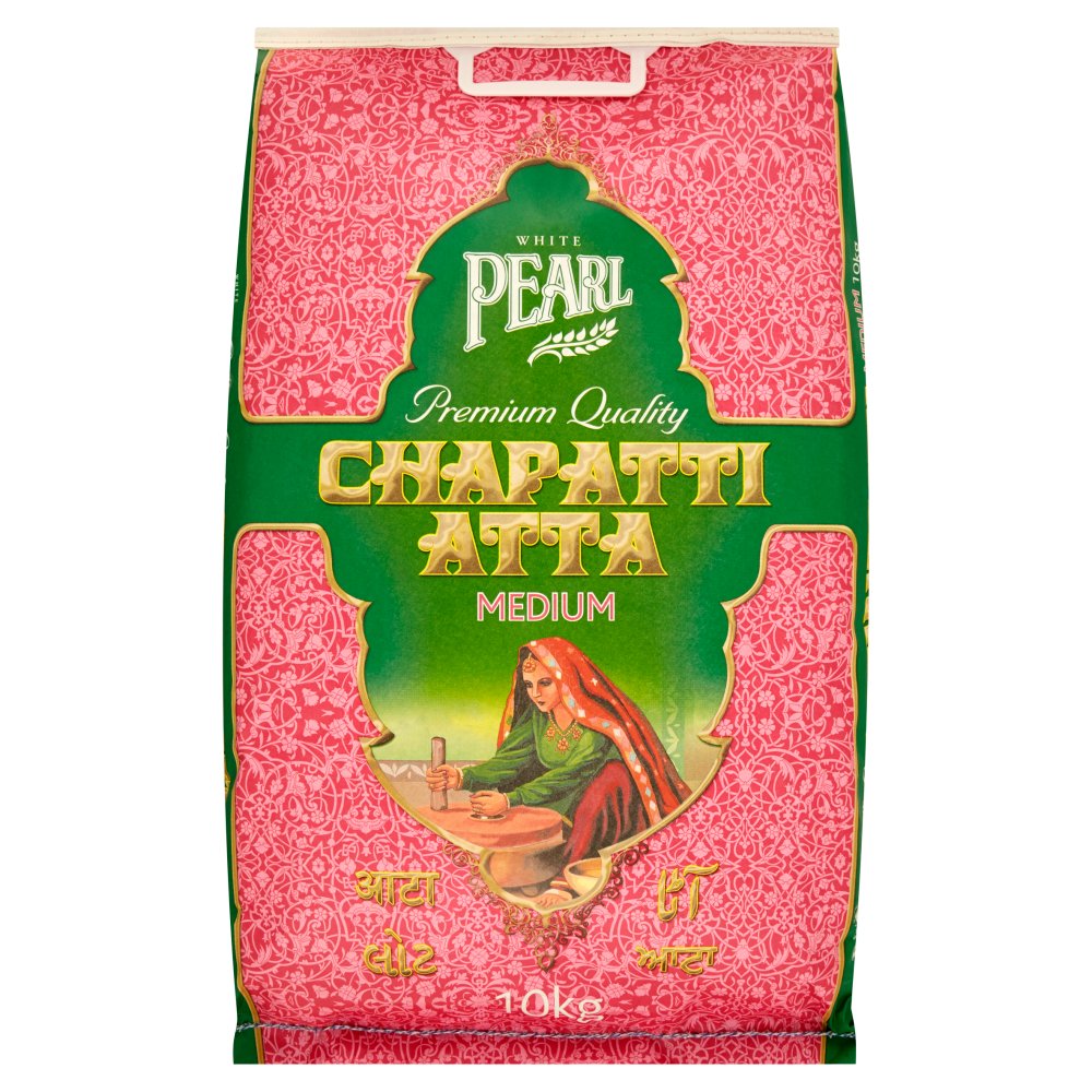 White Pearl Premium Quality Chapatti Atta Medium 10kg-Food