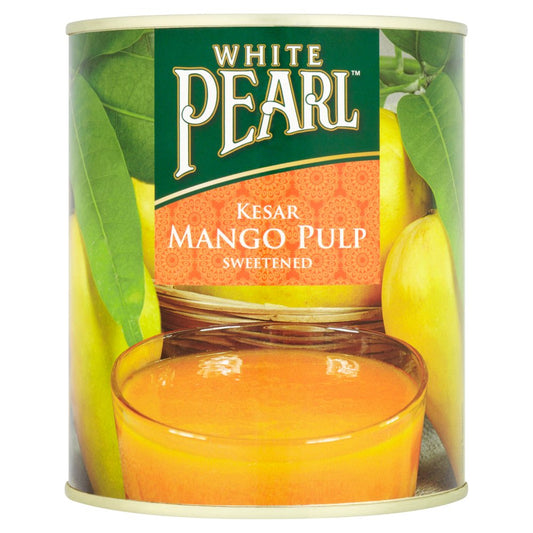 White Pearl Kesar Mango Pulp Sweetened 850g-Food