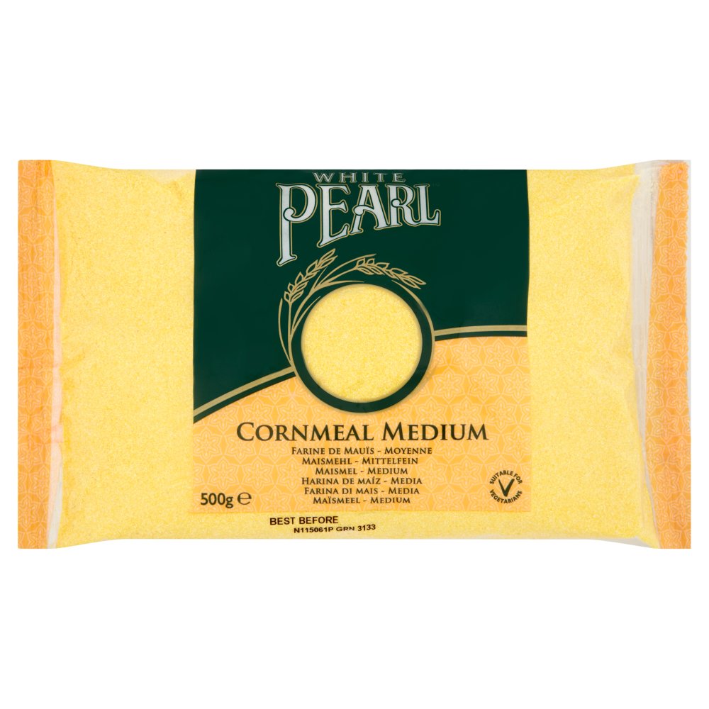 White Pearl Cornmeal Medium 500g-Food