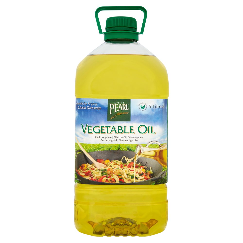 White Pearl Vegetable Oil 5 Litres-Food