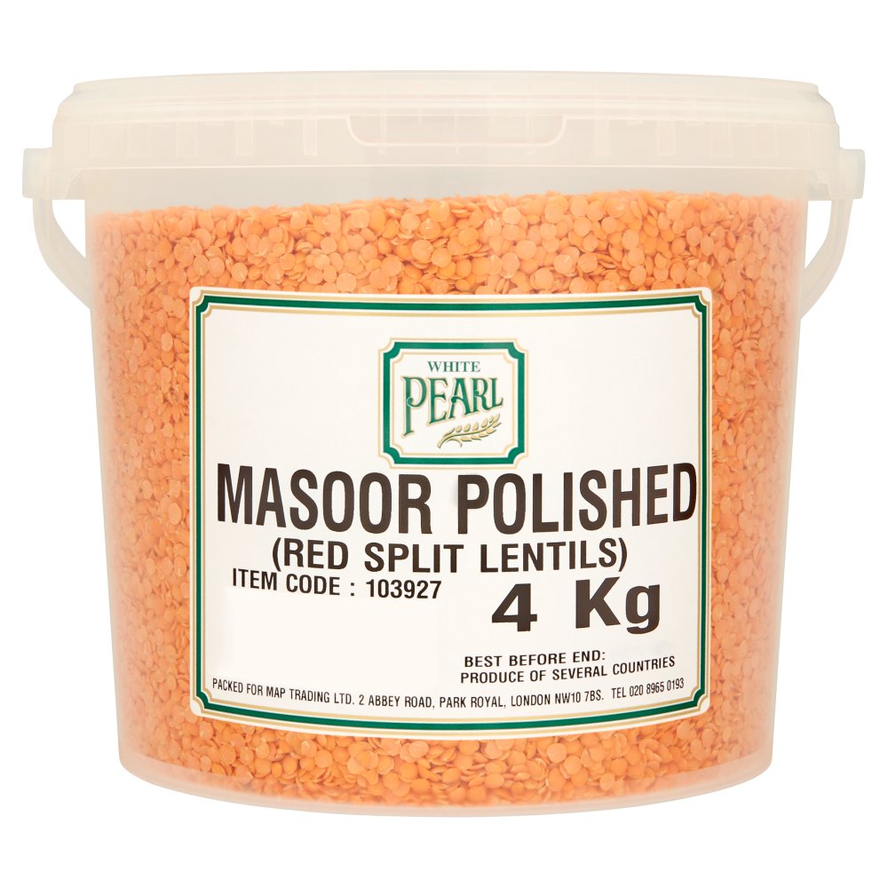 White Pearl Masoor Polished 4kg-Food