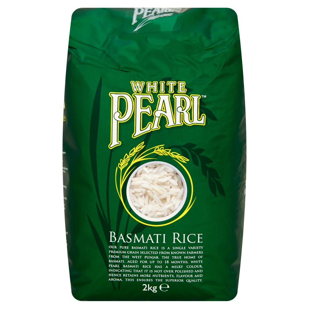 White Pearl Basmati Rice 2kg-Food