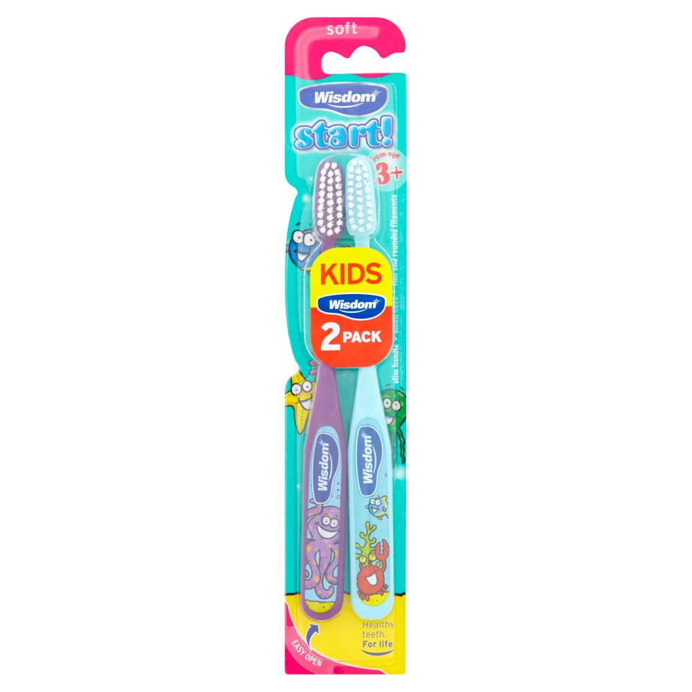 Wisdom Start! Soft Toothbrush from Age 3+ 2 Pack-Food