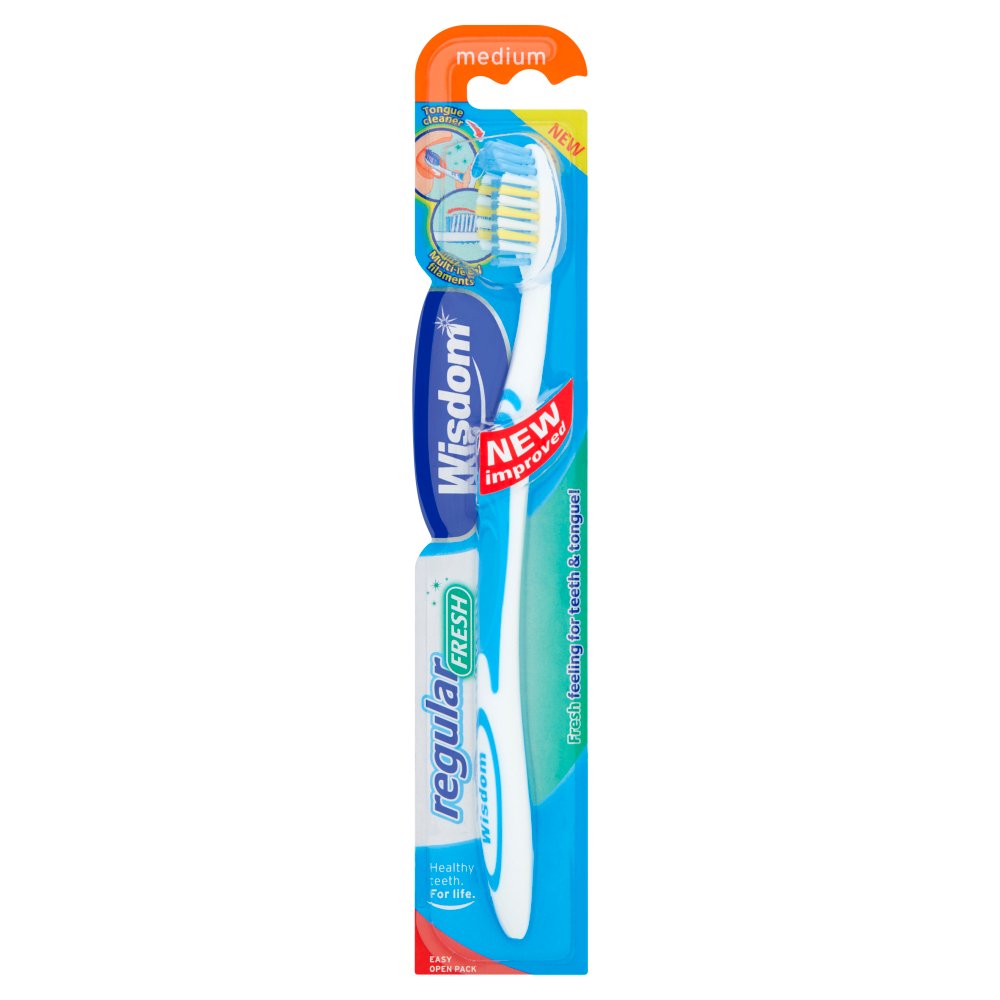 Wisdom Regular Fresh Medium Toothbrush-Food