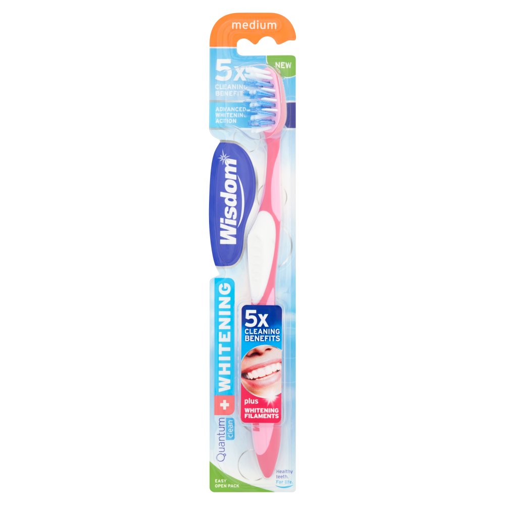 Wisdom Quantum Clean + Whitening Toothbrush Medium-Food