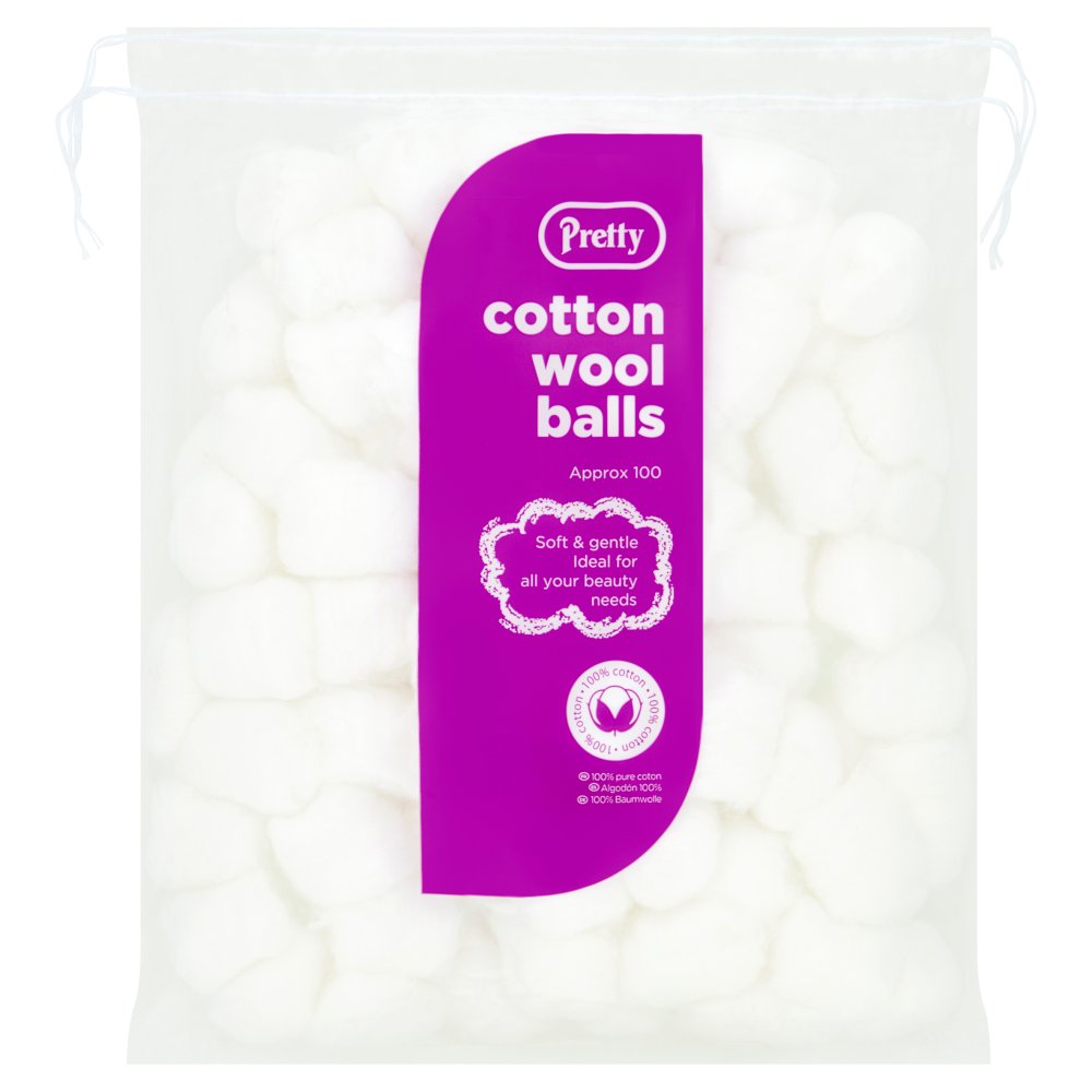 MASPretty 100 Cotton Wool Balls 50g-Food