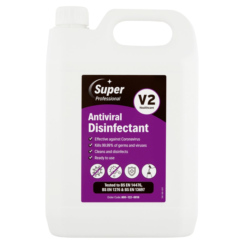 Super Professional V2 Healthcare Antiviral Disinfectant 5ltr-Food