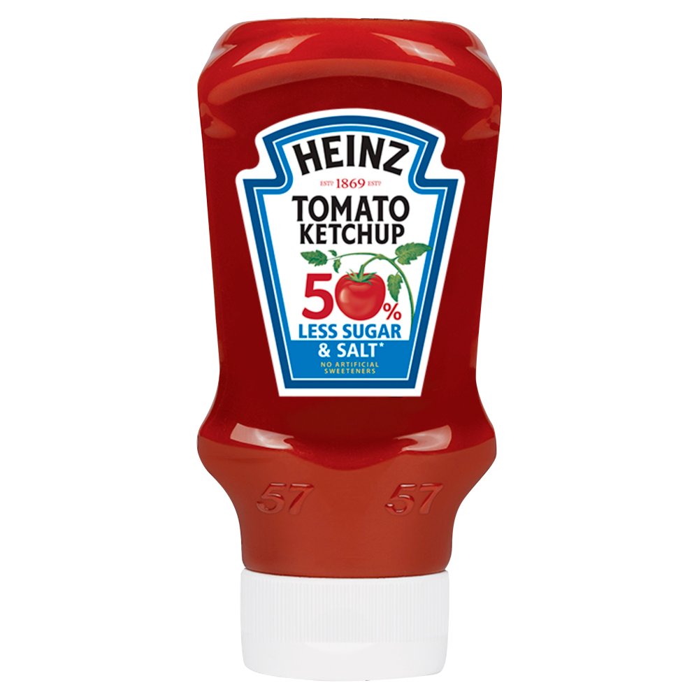 MASHeinz 50% Less Sugar & Salt Tomato Ketchup 435g-Food