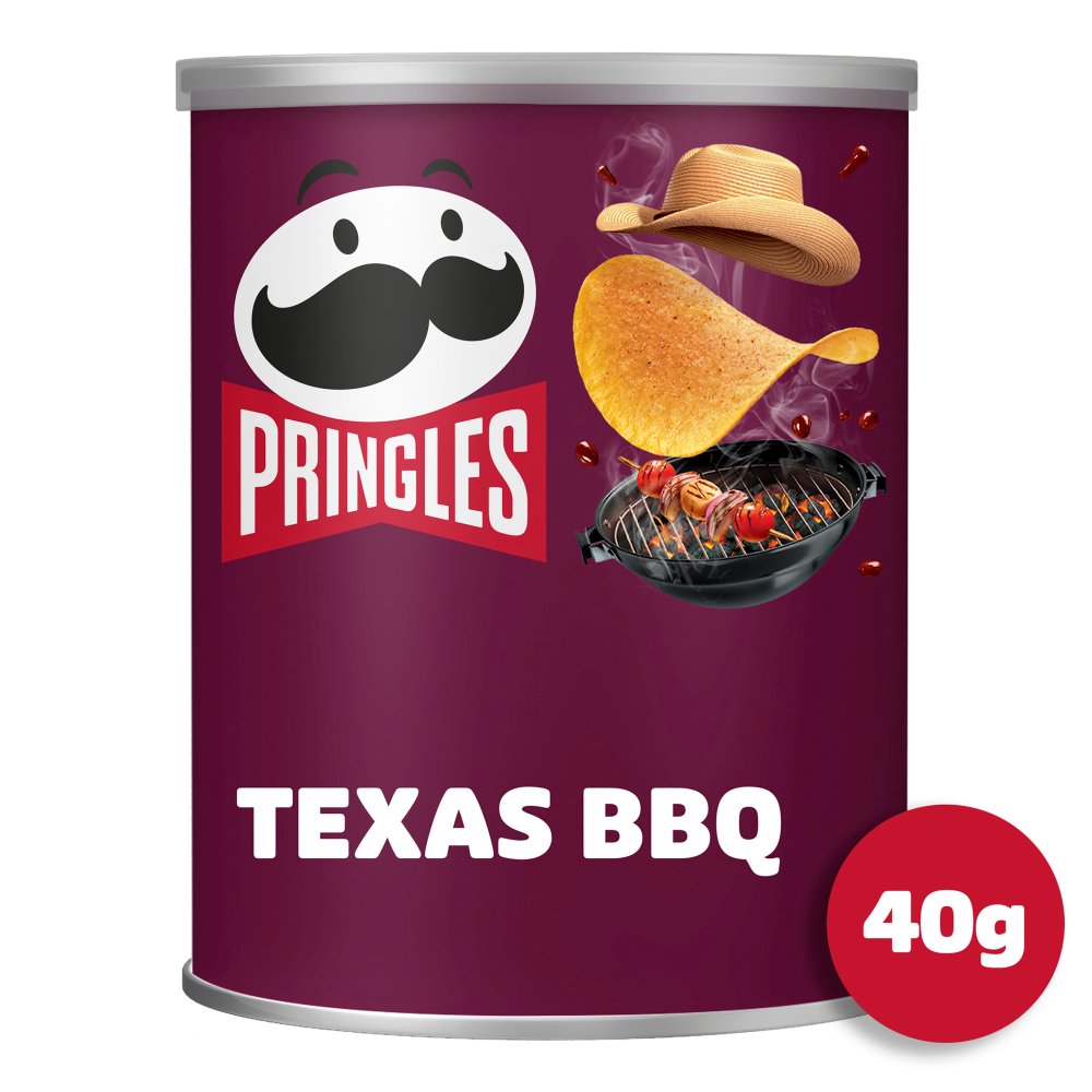 MASPringles Texas BBQ Sauce Crisps Can 40g-Food