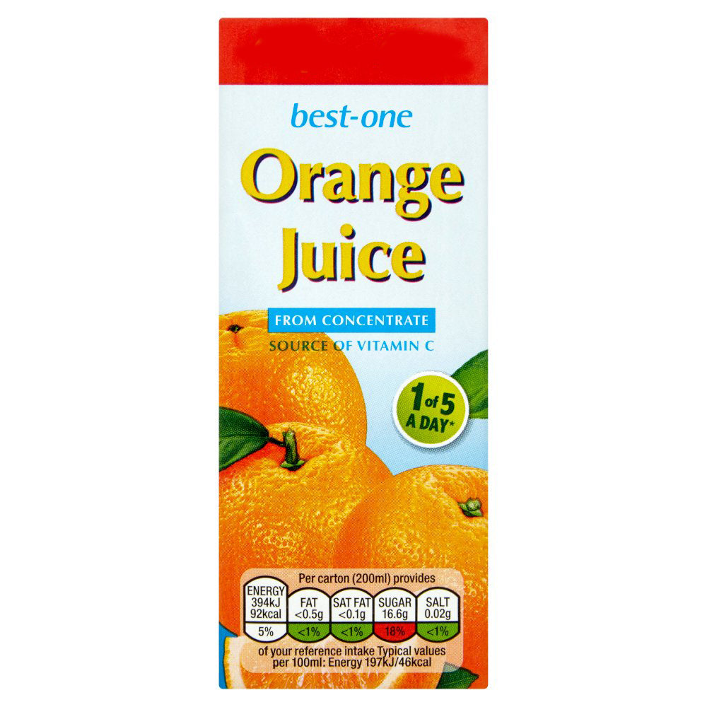 Best-One Orange Juice from Concentrate 200ml-Food