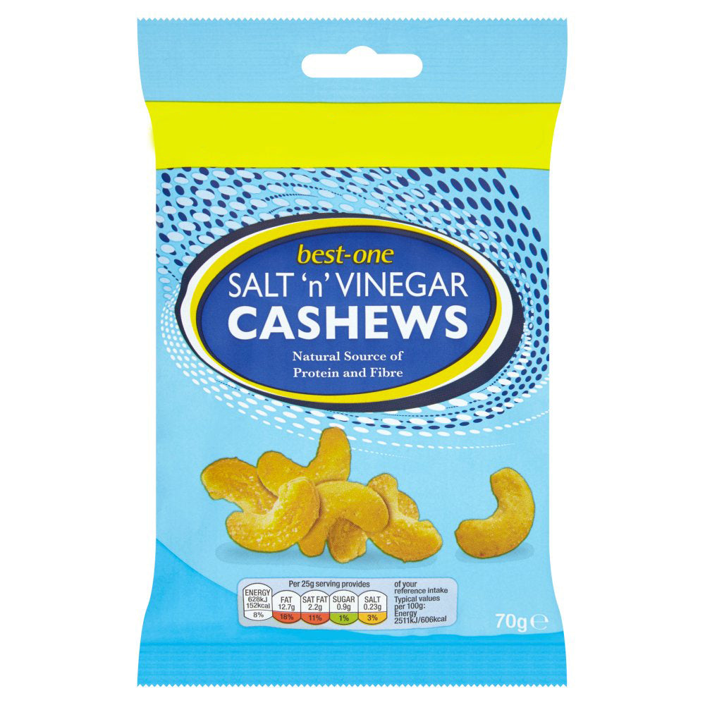 MASBest-One Salt 'n' Vinegar Cashews 70g-Food
