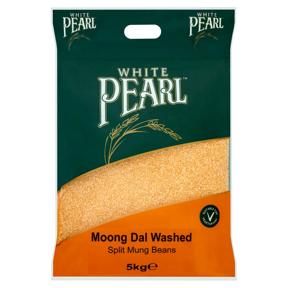 White Pearl Moong Dal Washed 5kg-Food