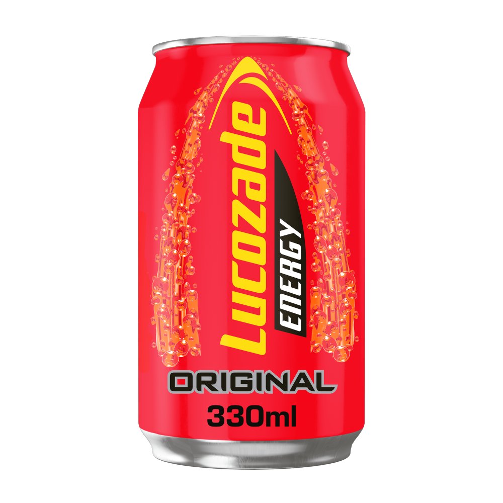 Lucozade Energy Drink Original Can 330ml-Food