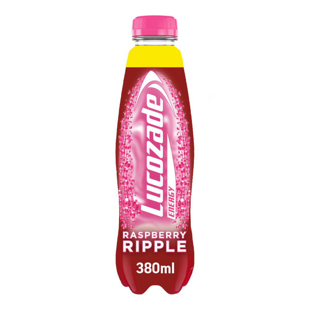 Lucozade Energy Drink Raspberry Ripple 380ml-Food