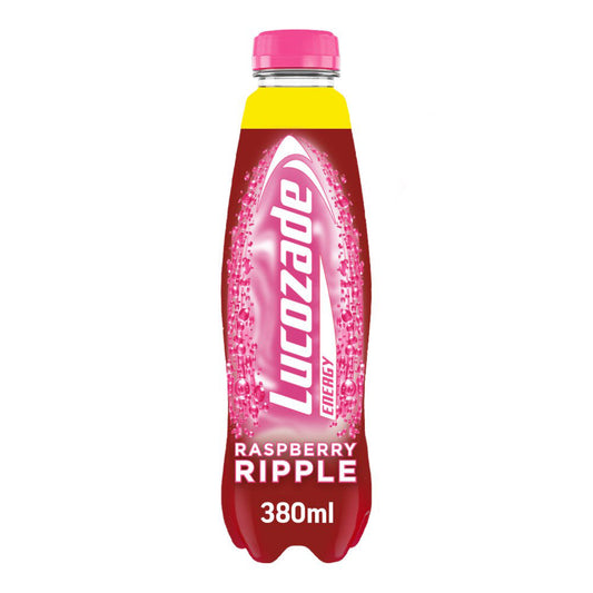Lucozade Energy Drink Raspberry Ripple 380ml-Food