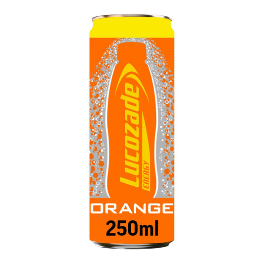 SKLucozade Energy Drink Orange 250ml Can