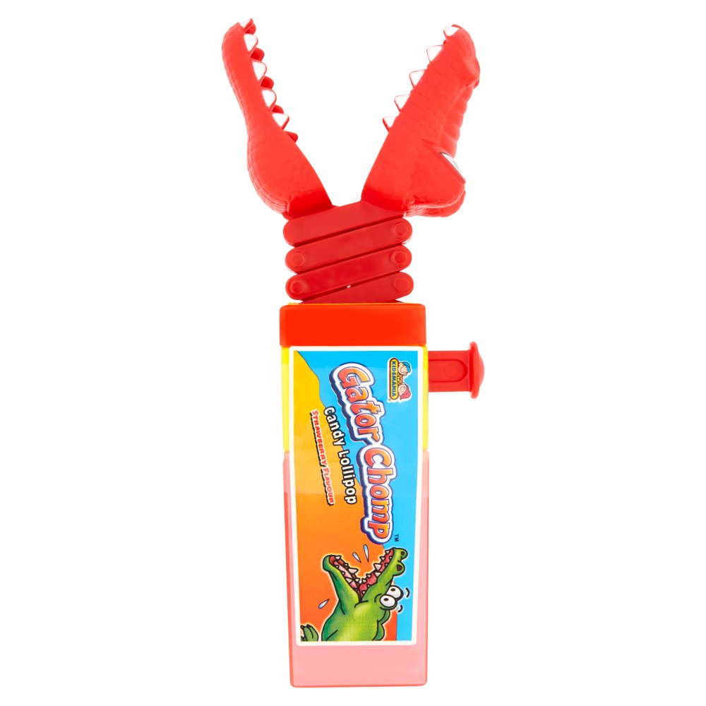 Kidsmania Gator Chomp Candy Lollipop Strawberry Flavour 17g-Food
