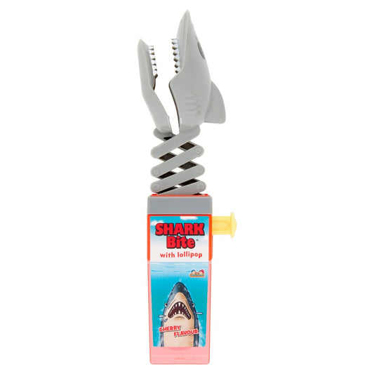 Kidsmania Shark Bite with Lollipop Cherry Flavour 17g-Food