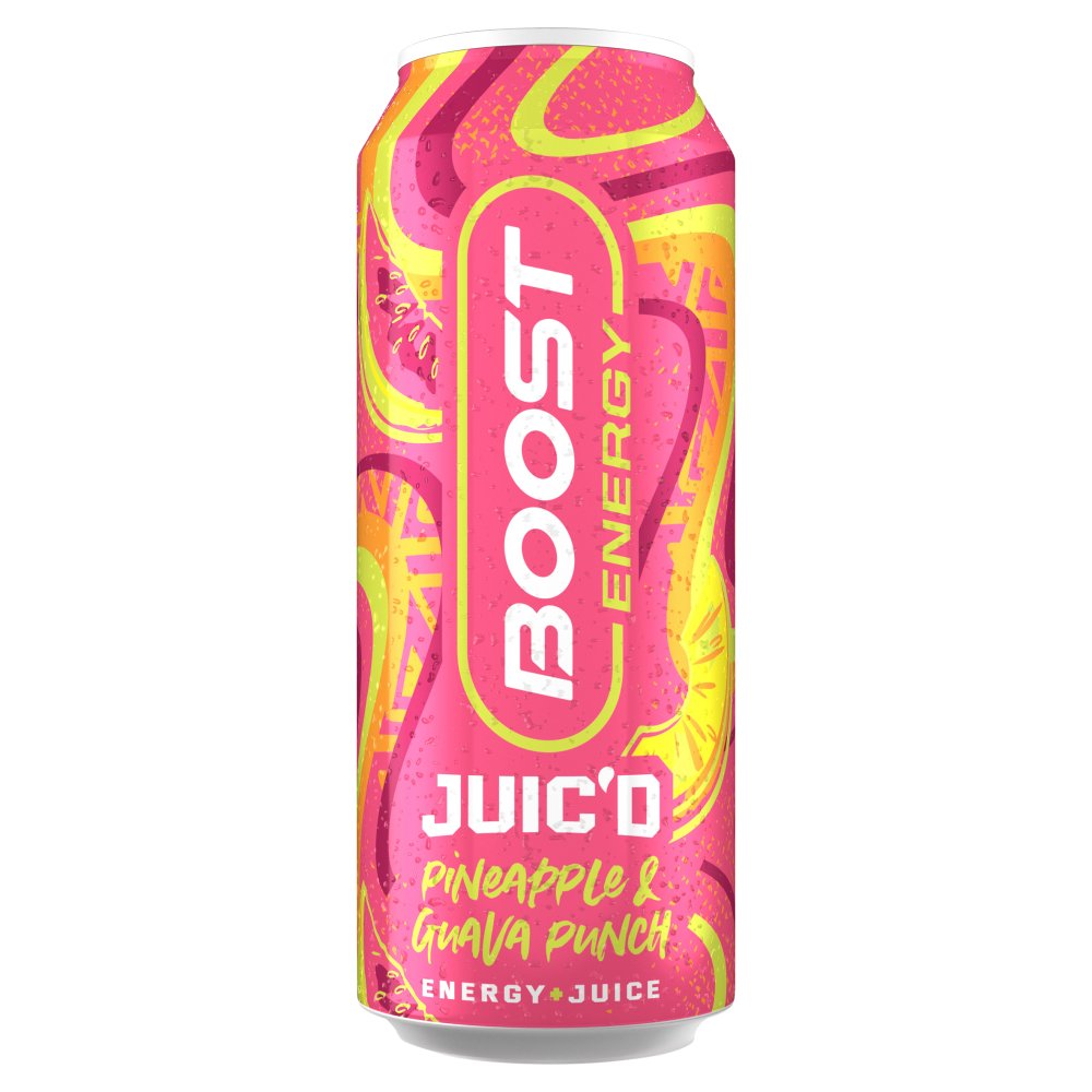 Boost Energy Juic'd Pineapple & Guava Punch 500ml-Food
