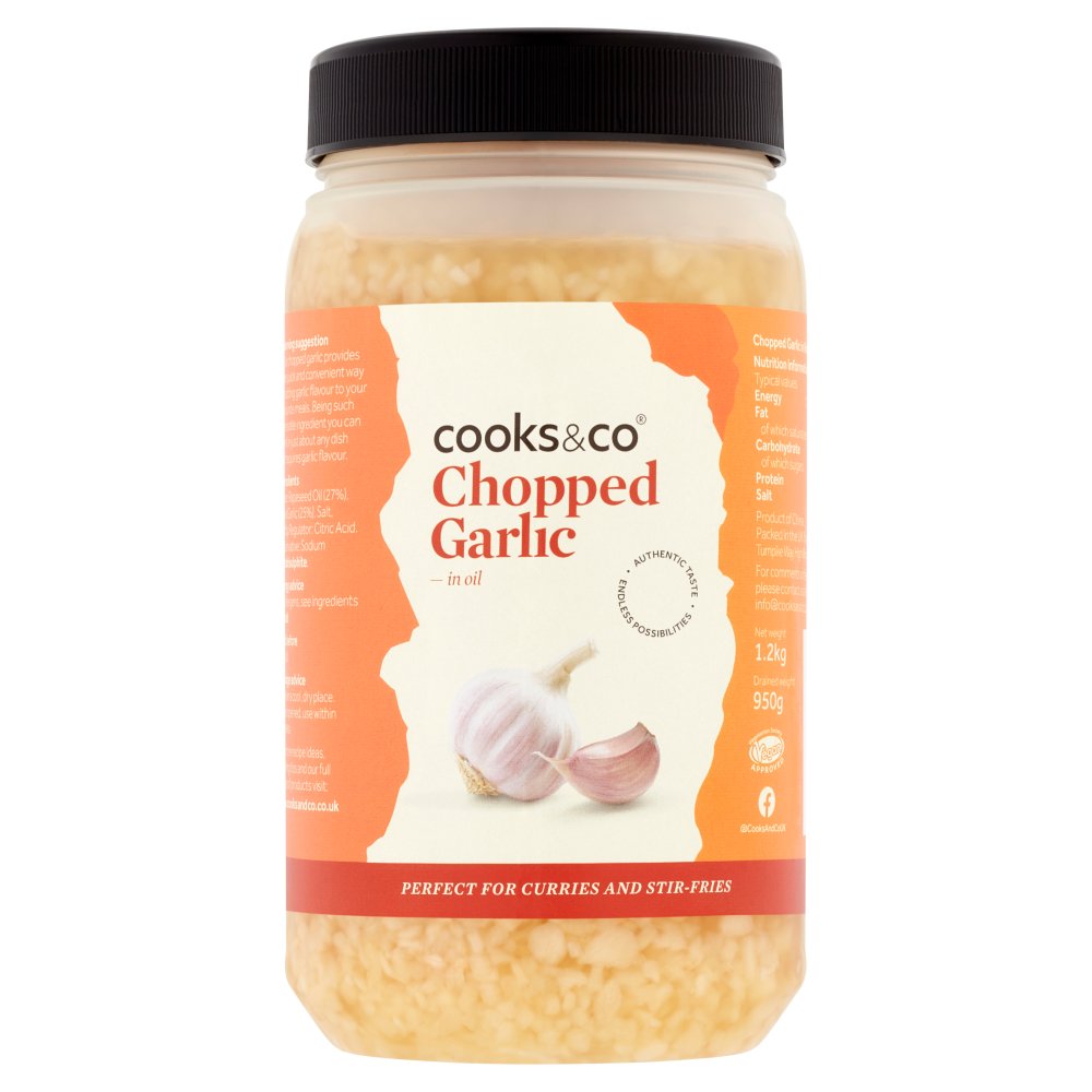 MASCooks & Co Chopped Garlic in Oil 1.2kg-Food