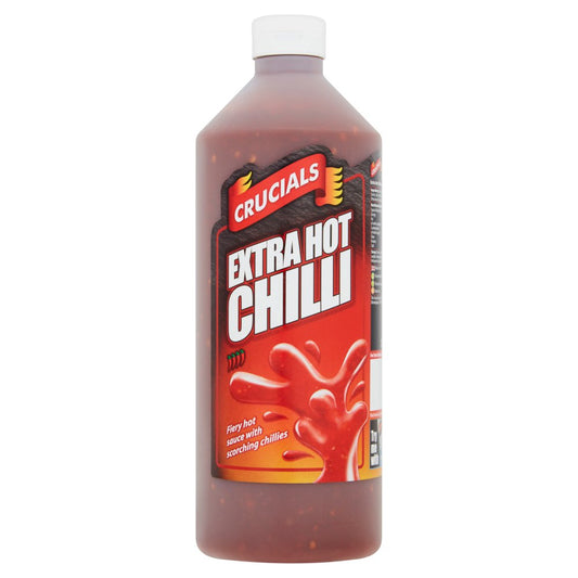 Crucials Extra Hot Chilli Sauce, Dip, Marinade 1 Litre