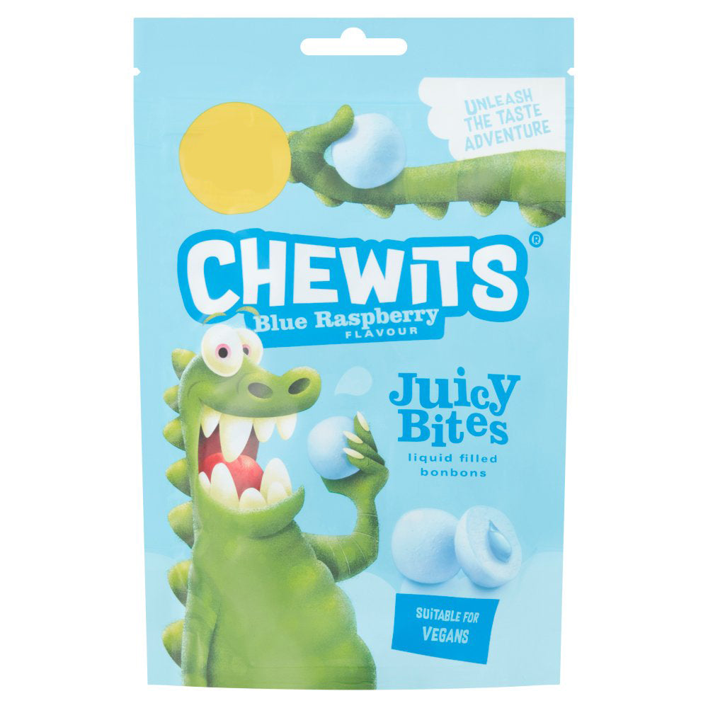 MASChewits Blue Raspberry Flavour Juicy Bites 145g-Food