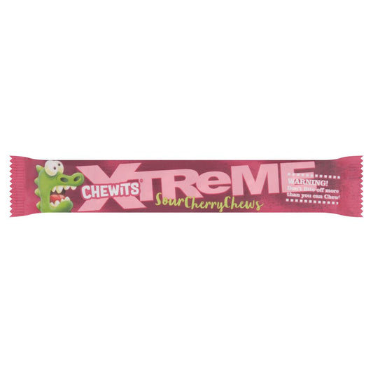 MASChewits Xtreme Sour Cherry Chews 34g-Food