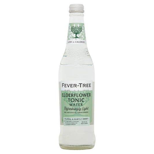 Fever-Tree Refreshingly Light Elderflower Tonic Water 500ml-Food