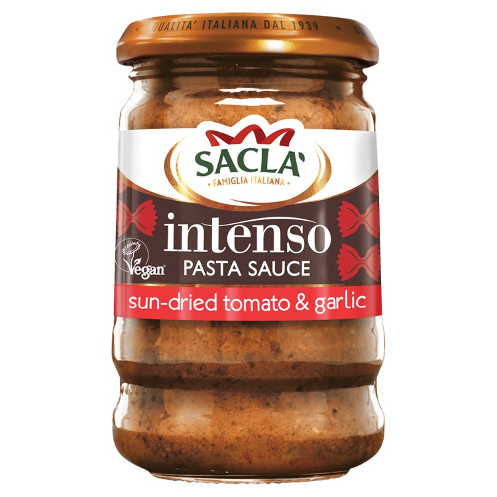 Sacla' Intenso Pasta Sauce Sun-Dried Tomato & Garlic 190g-Food