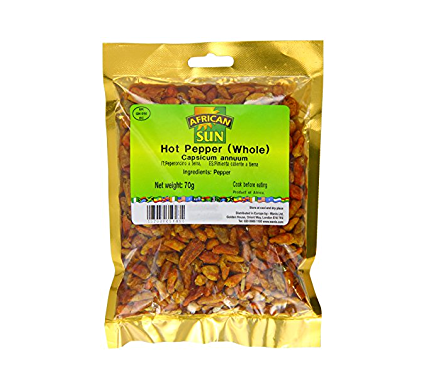 Africa’s Finest Whole Hot Pepper 70g