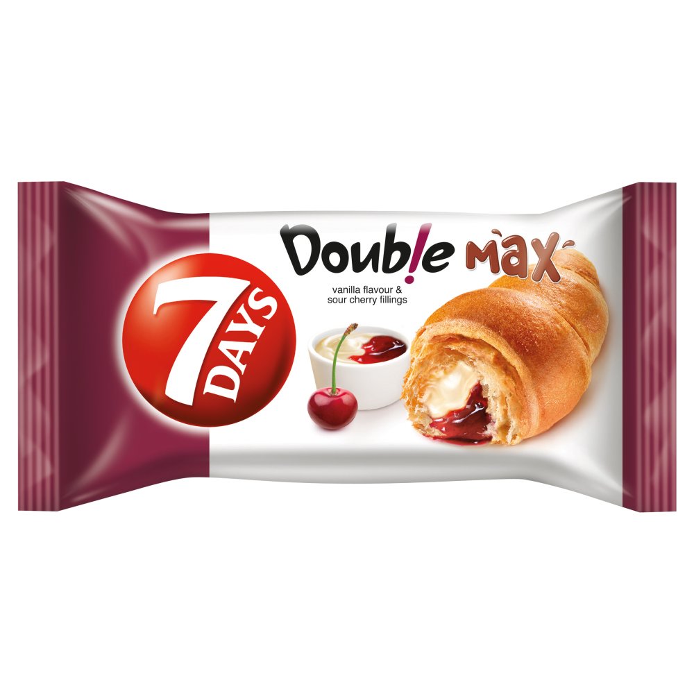 7 Days Double Max Vanilla & Cherry Croissant 80g