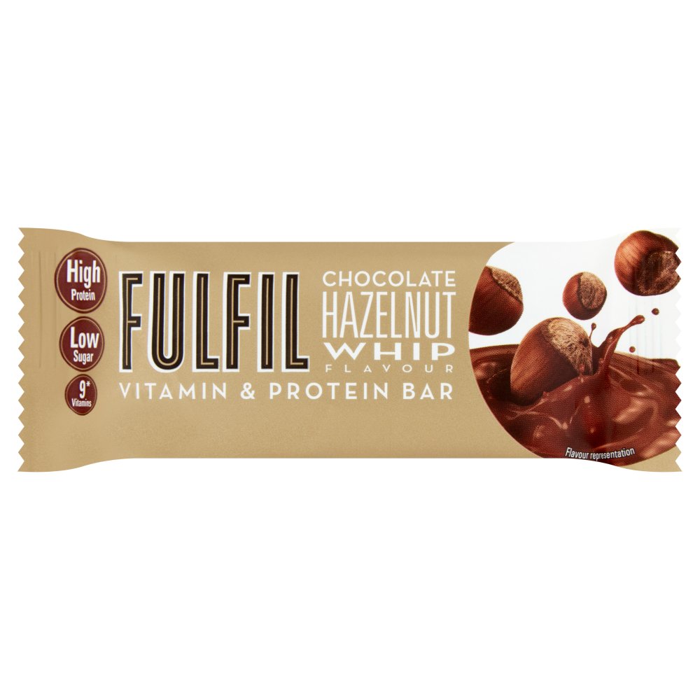 MASFULFIL Chocolate Hazelnut Whip Flavour Vitamin & Protein Bar 40g-Food