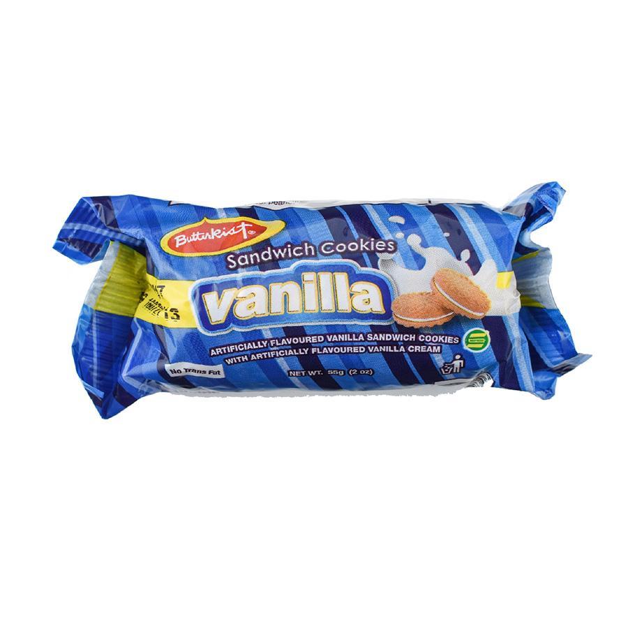 MASButterkist Sandwich Vanilla 50g Box of 36-Fd