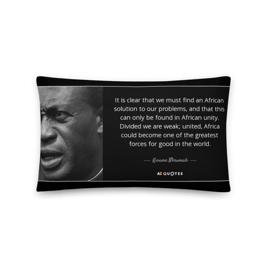African Pillow Cover Home Decor Rectangular Kwame Nkrumah Life Quotes Printed Machine Washable Pillowcase Protector
