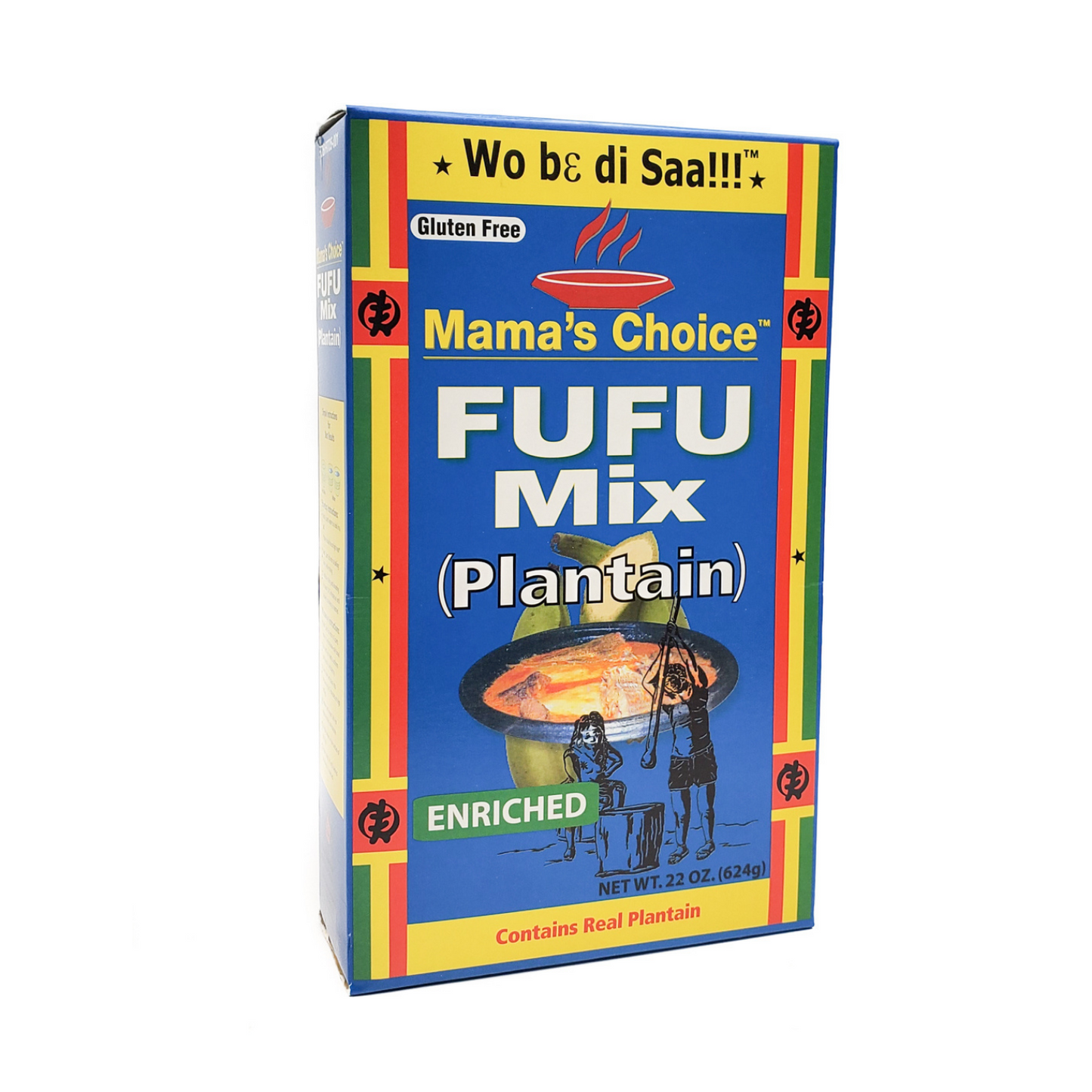 Mama's Choice Plantain Fufu 624g Box of 6