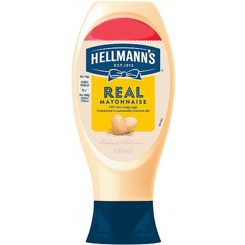 MASHellmanns Mayo Squeezy Real 430ml-Food