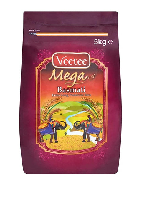 Veetee Mega Long Basmati Rice 5kg-Fd
