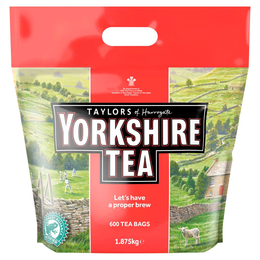 Yorkshire Tea 600 Tea Bags 1.875kg-Food