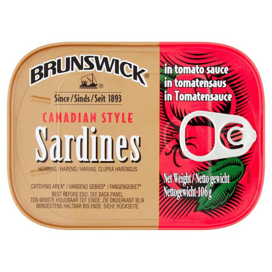 MASBrunswick Sardines Tomato Sauce 106g Box of 12-Fd