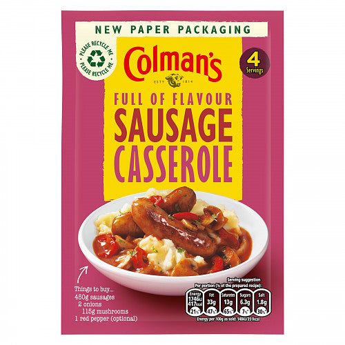 MASColman's Sausage Casserole Recipe Mix 39g-Food
