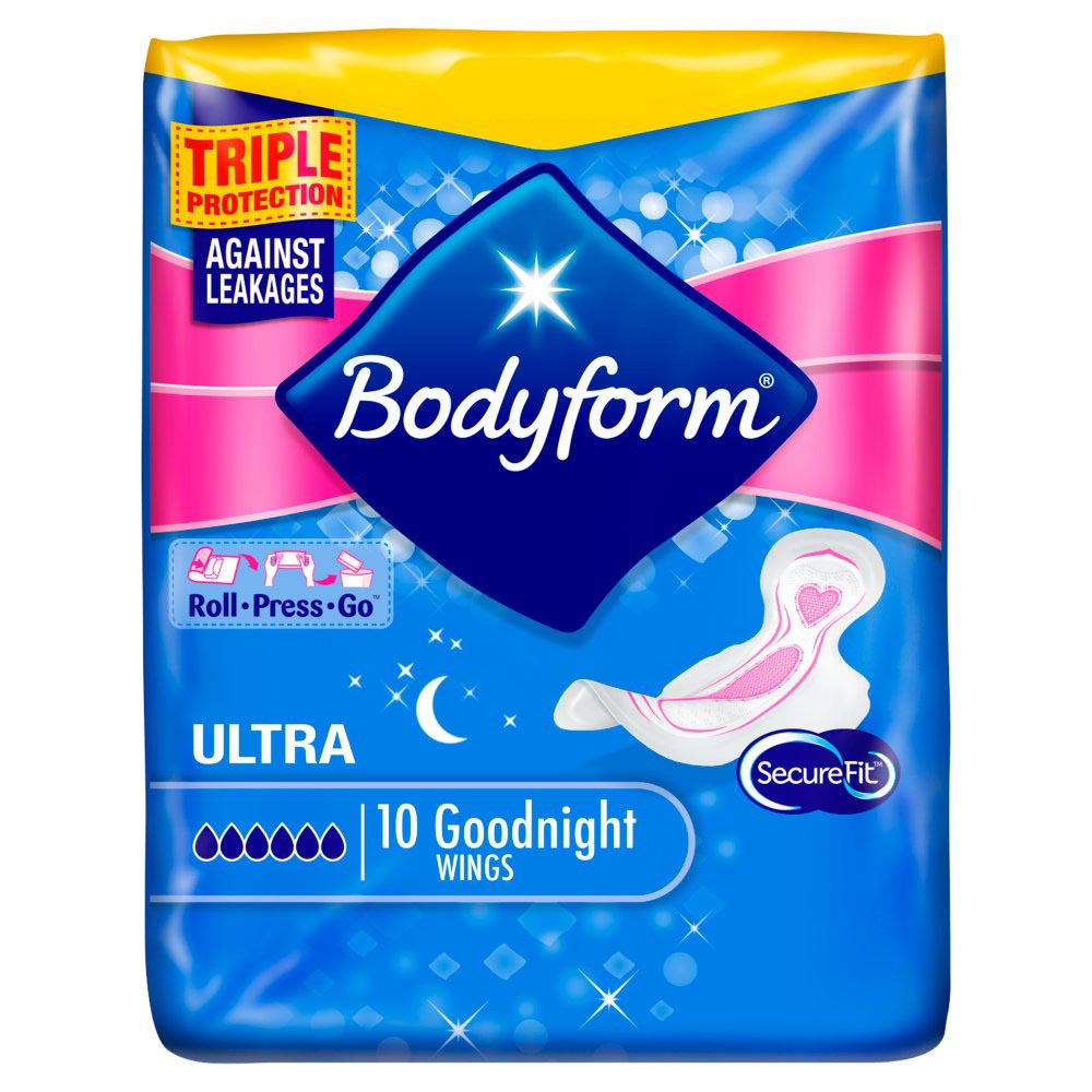 MASBodyform Ultra Towels Goodnight Wings 10s-Food