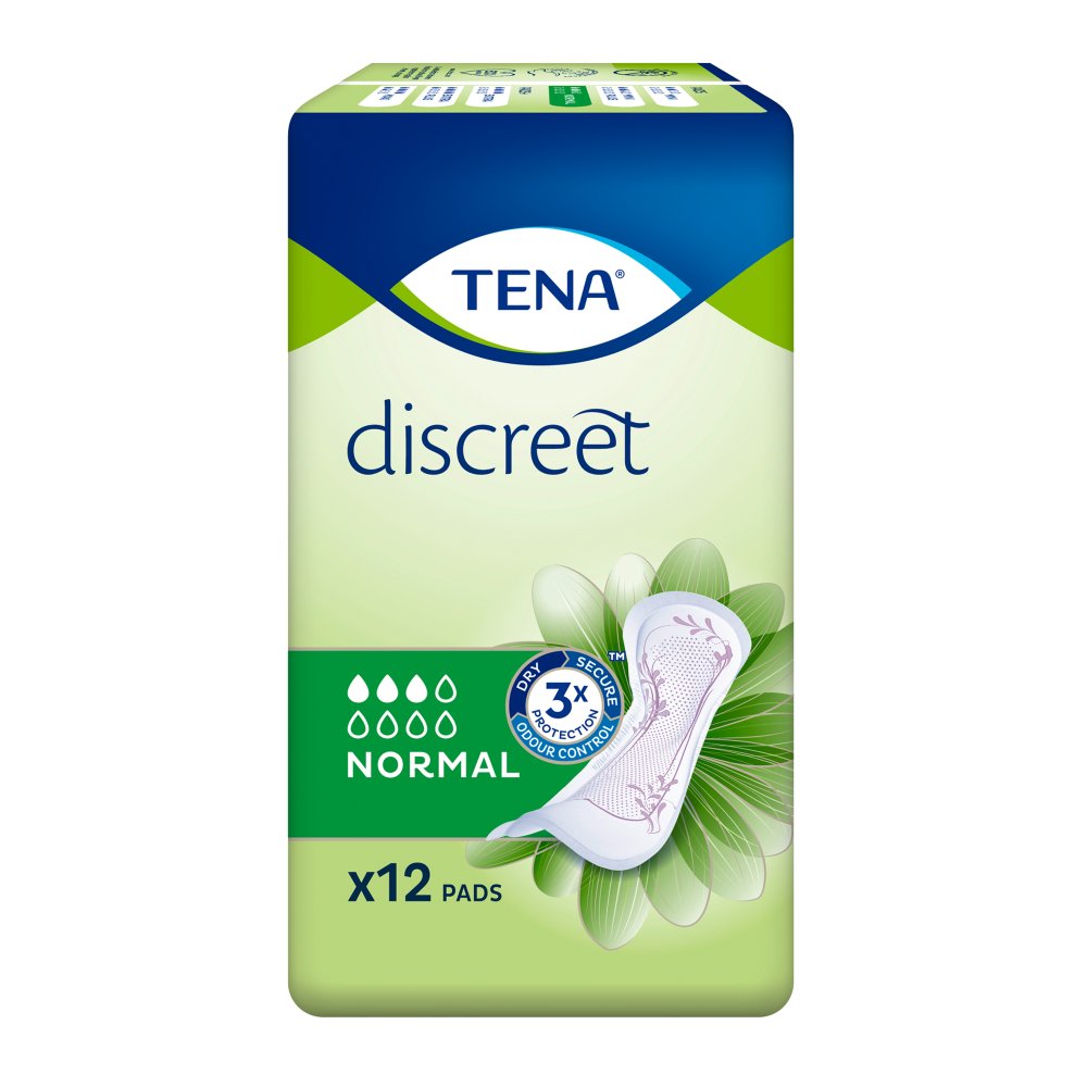 TENA Discreet Normal Incontinence Pads 12s-Food