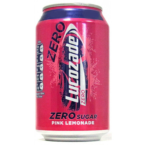 Lucozade Zero Pink Lemonade 330ml-Food