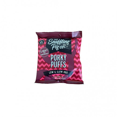 Snaffling Pig  Low & Slow BBQ Porky Puffs 20g-Food