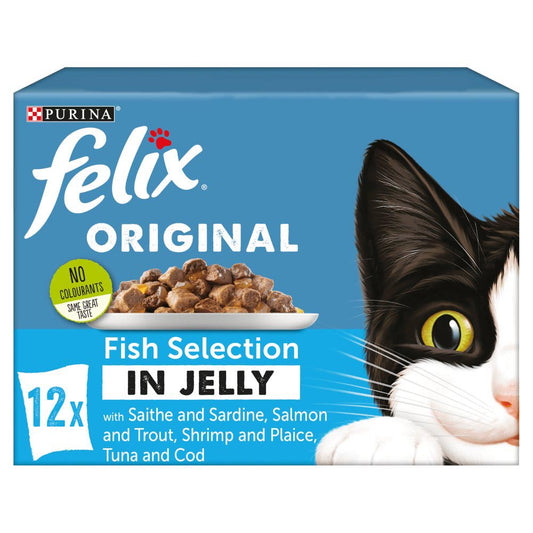 FELIX Fish Selection Wet Cat Food 12 x 100g (1.2kg)