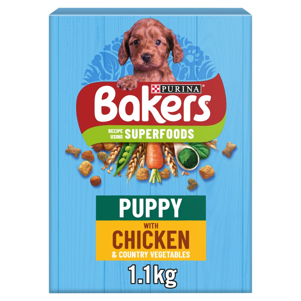 MASBAKERS Puppy Chicken with Vegetables Dry Dog Food 1.1kg-Food
