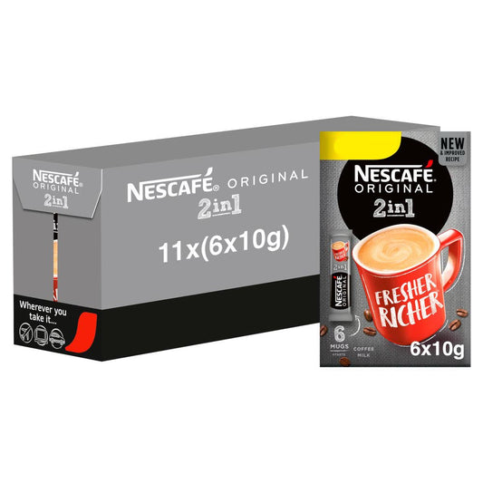 MASNescafe 2in1 Instant Coffee, 6 sachets x 10g-Food