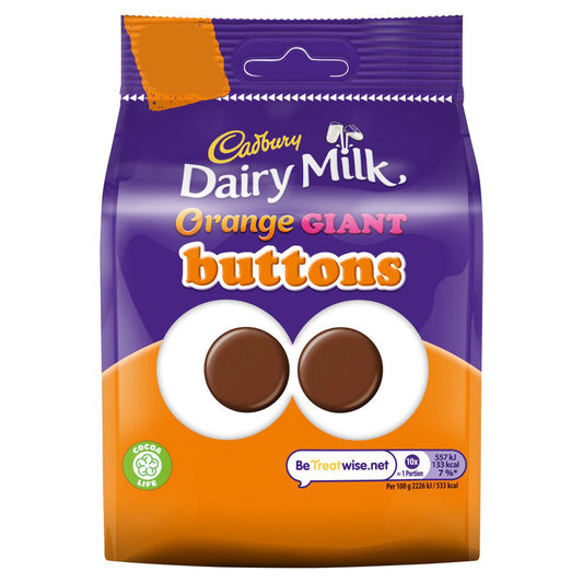 MASCad Dairy Milk Orange Giant Buttons Chocolate Bag  95g-Food
