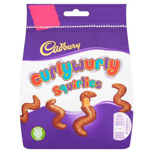 Cad Curly Wurly Squirlies Bag  95g